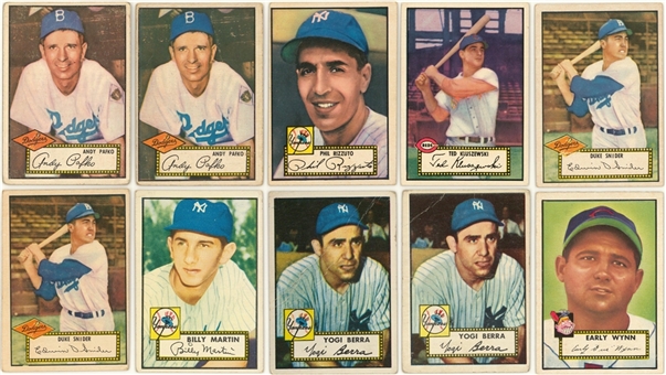 1952 Topps "Low Numbers" Collection (403) Including Hall of Famers